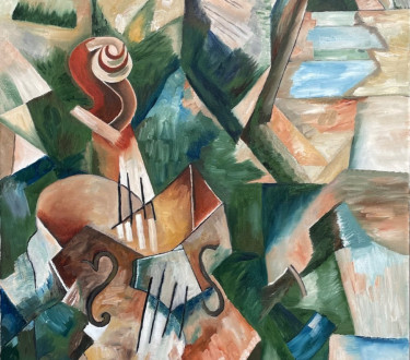 ציור 199  קונטרה בס   60X80  שמן